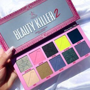 JEFFREE STAR BEAUTY KILLER 2 EYESHADOW PALETTE SMOKEY NEON 80's SHADES COSMETICS